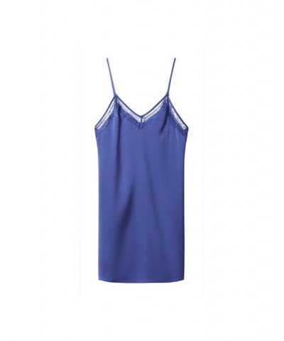 Women's Lace Camisole Dress Blue $34.79 Sleepwear