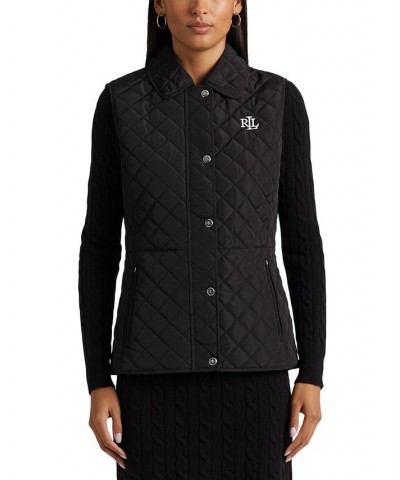 Women's Quilted Vest Black $53.00 Coats