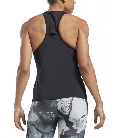 Women's ACTIVCHILL Graphic Tank Top Black $24.75 Tops