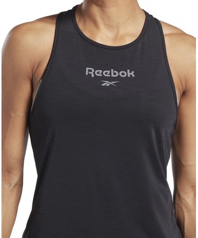 Women's ACTIVCHILL Graphic Tank Top Black $24.75 Tops