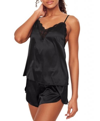 Lainey Women's Pajama Camisole & Short Pajama Set Black $31.18 Sleepwear