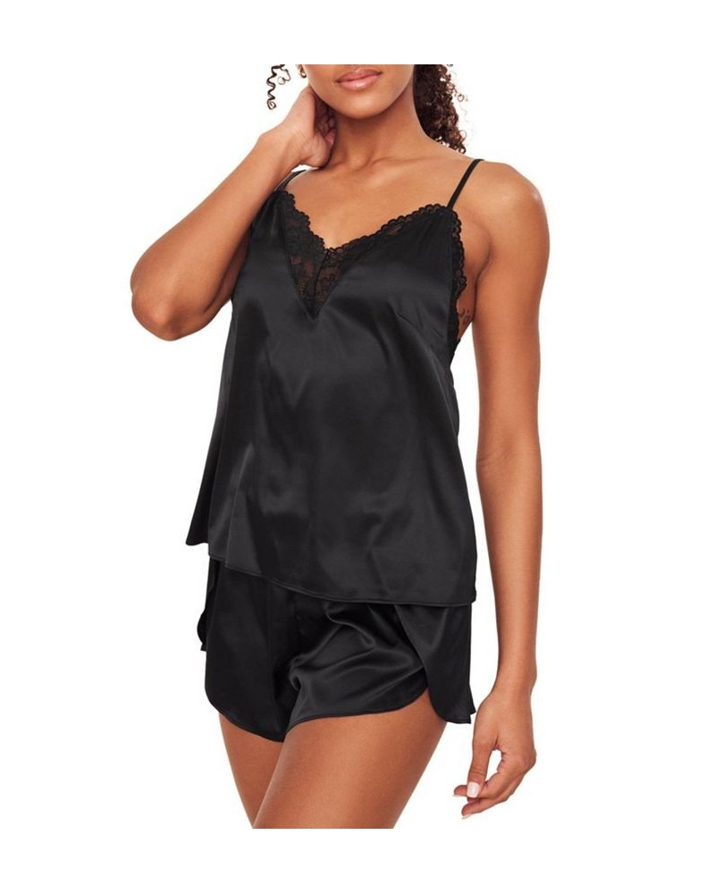 Lainey Women's Pajama Camisole & Short Pajama Set Black $31.18 Sleepwear