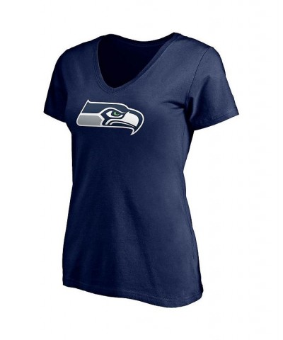 Women's Branded DK Metcalf College Navy Seattle Seahawks Player Icon Name Number V-Neck T-shirt Navy $15.54 Tops