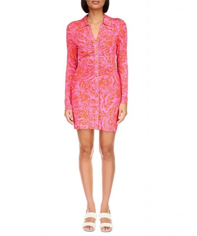 Daydream Knit Shirtdress Pink $30.00 Dresses