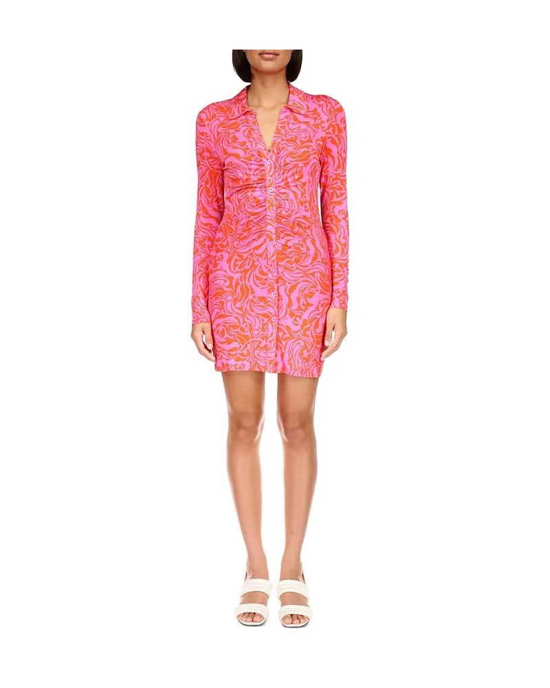 Daydream Knit Shirtdress Pink $30.00 Dresses