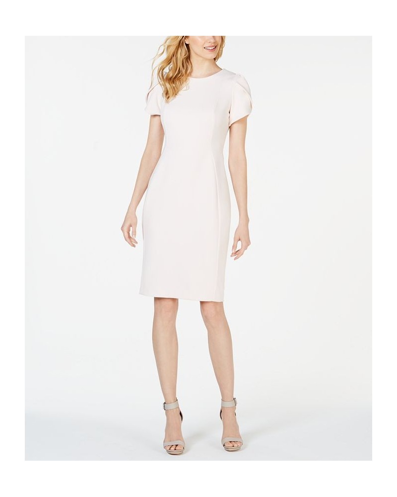 Petite Tulip-Sleeve Sheath Dress Blossom $46.99 Dresses