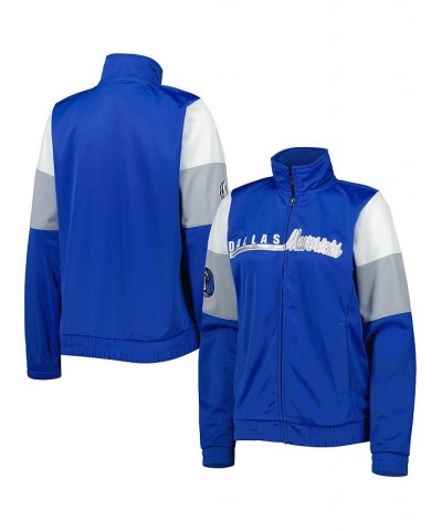 Women's Blue Dallas Mavericks Change Up Full-Zip Track Jacket Blue $37.22 Jackets