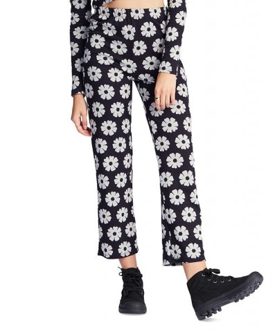 Juniors' Keep It Straight High-Waist Pants Black $27.58 Pants